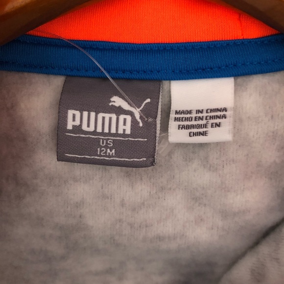 NWT PUMA ONE PIECE ZIP UP BABY BOY SIZE US 12 M - Picture 4 of 5